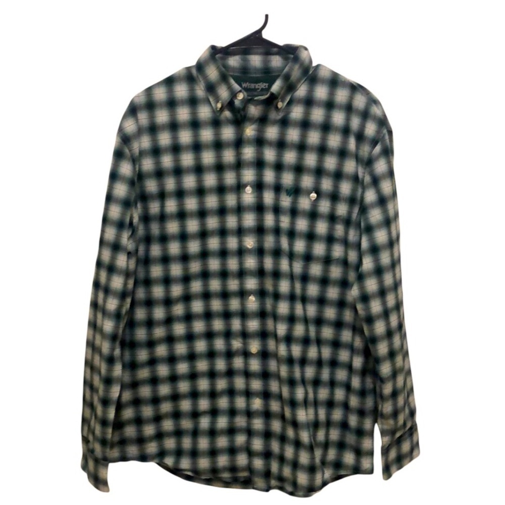 Wrangler Advanced Comfort Premium Performance Long Sleeve Shirt Size LARGE